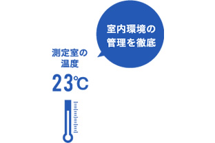 温度管理の徹底で精度を追求